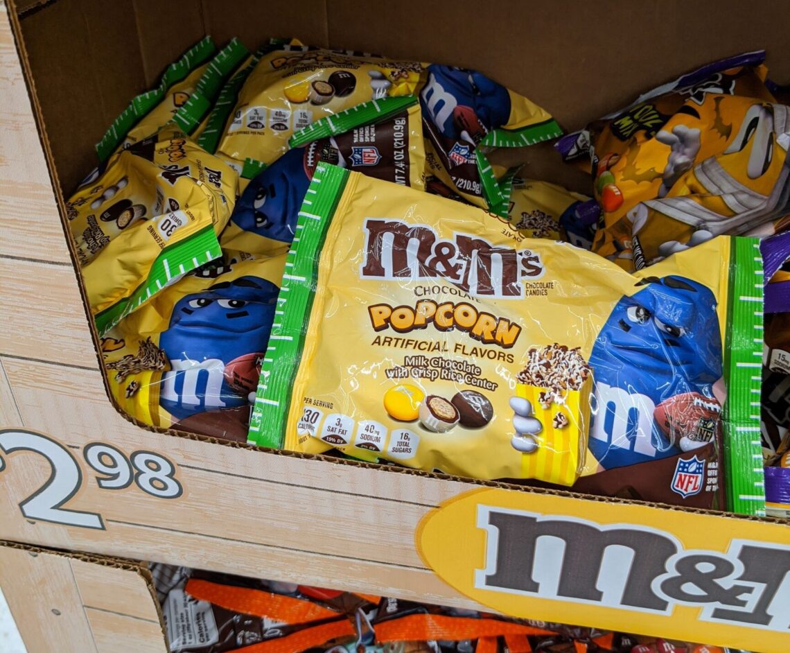 popcorn m&m